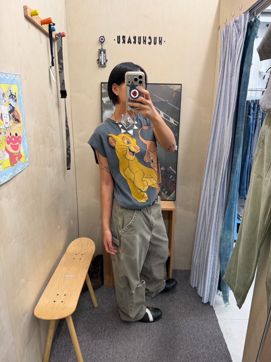 Lion King cutting sleeveless  상품이미지5