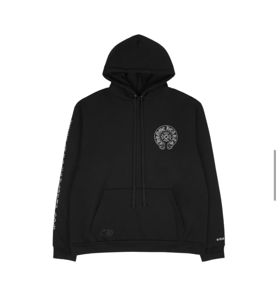 크롬하츠 실버 글리터 후드 블랙 상품이미지1