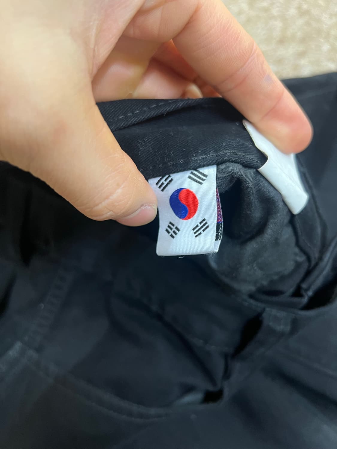 노매뉴얼 심볼 블랙 와이드 팬츠 L 상품이미지5