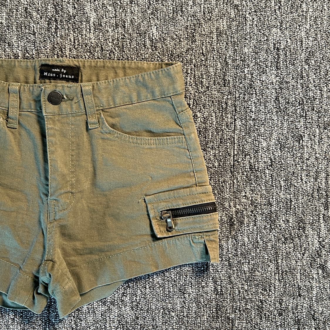 Miss,jeans 빈티지 카키 카고 팬츠 상품이미지4