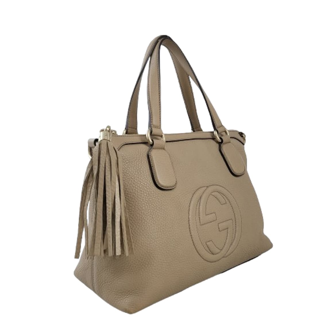 정품 구찌 소호 태슬 베이지 토트백 상품이미지2