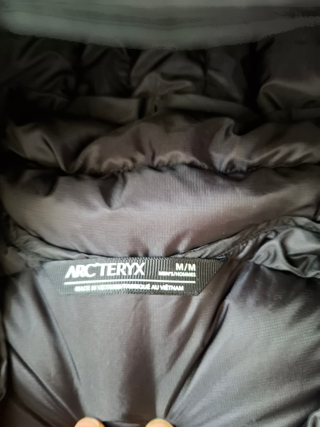 M 아크테릭스 세륨 후디 경량 패딩 자켓 블랙 상품이미지3