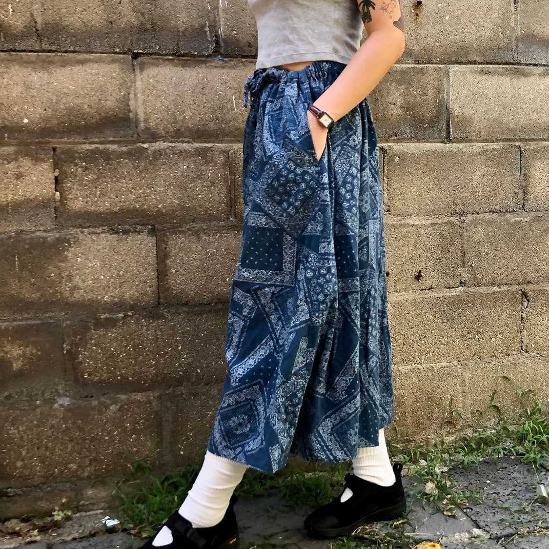 Beams boy bandana long skirt 상품이미지3