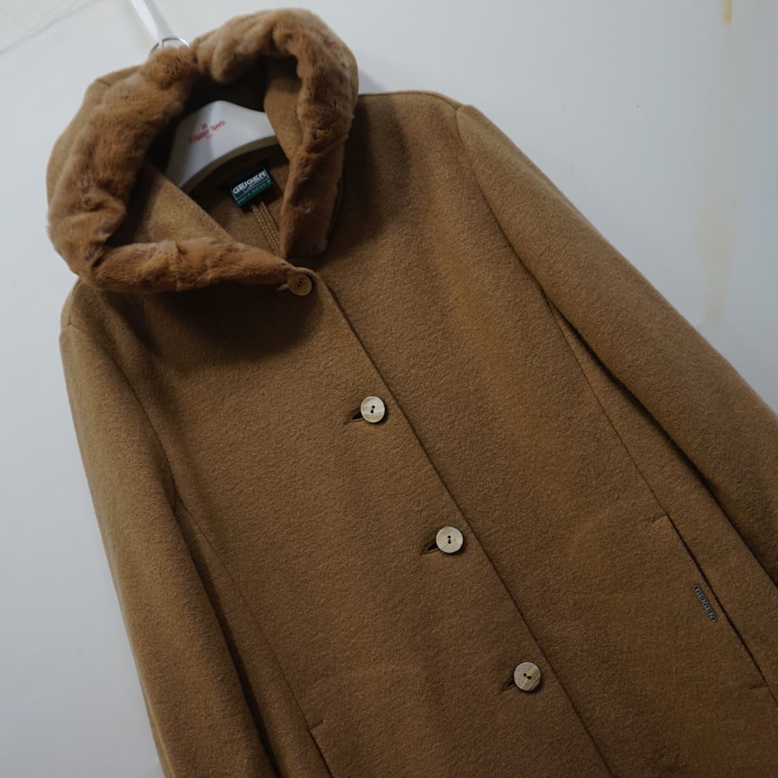 호주 국내매장판 가이거 울 후드 롱 코트 여성 L 사랑봉봉 상품이미지4