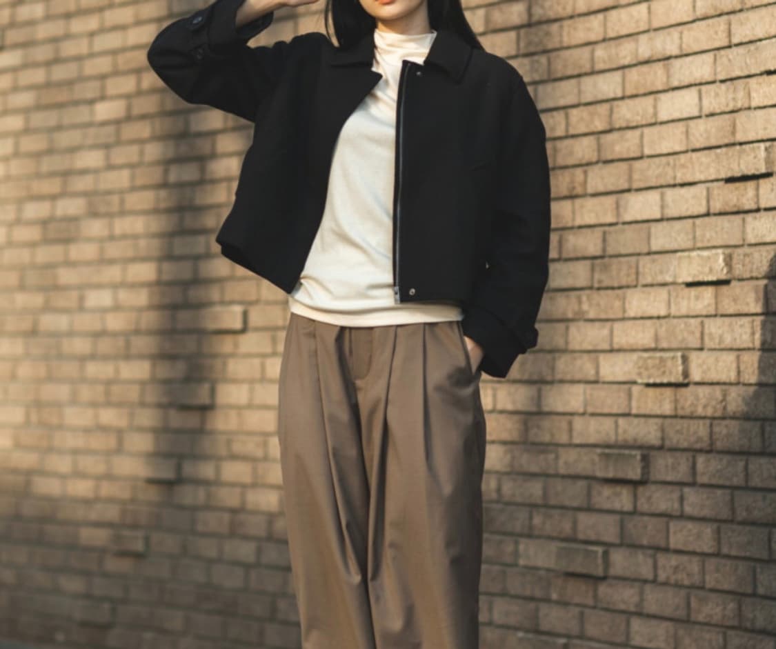 [JW Anderson] 울블렌드 쇼트재킷(블랙) 상품이미지1