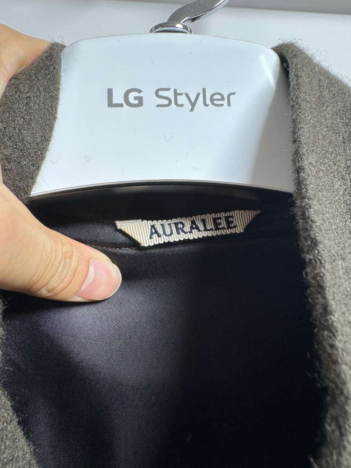 오라리 24aw 베이비카멜 자켓 5사이즈(105 느낌) 개급처 상품이미지5