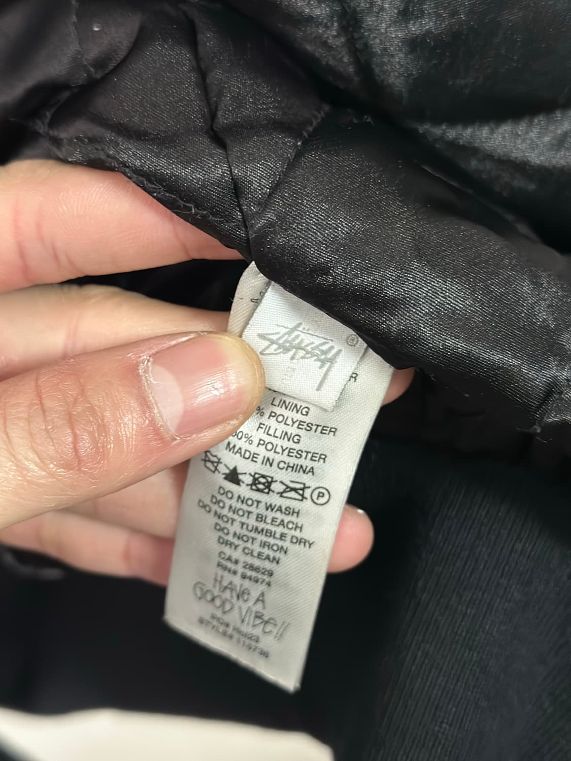 스투시 스포츠 멜튼 바시티 자켓 블랙L (100-105) 상품이미지9