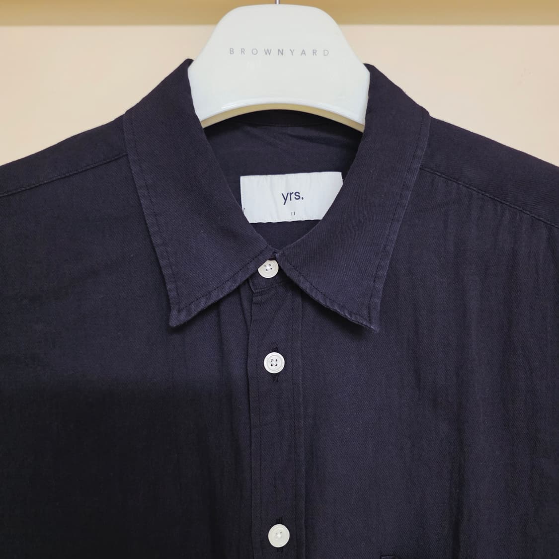 [2] 이얼즈어고 헴프 코튼 포이카 셔츠 블랙 yrs 상품이미지5