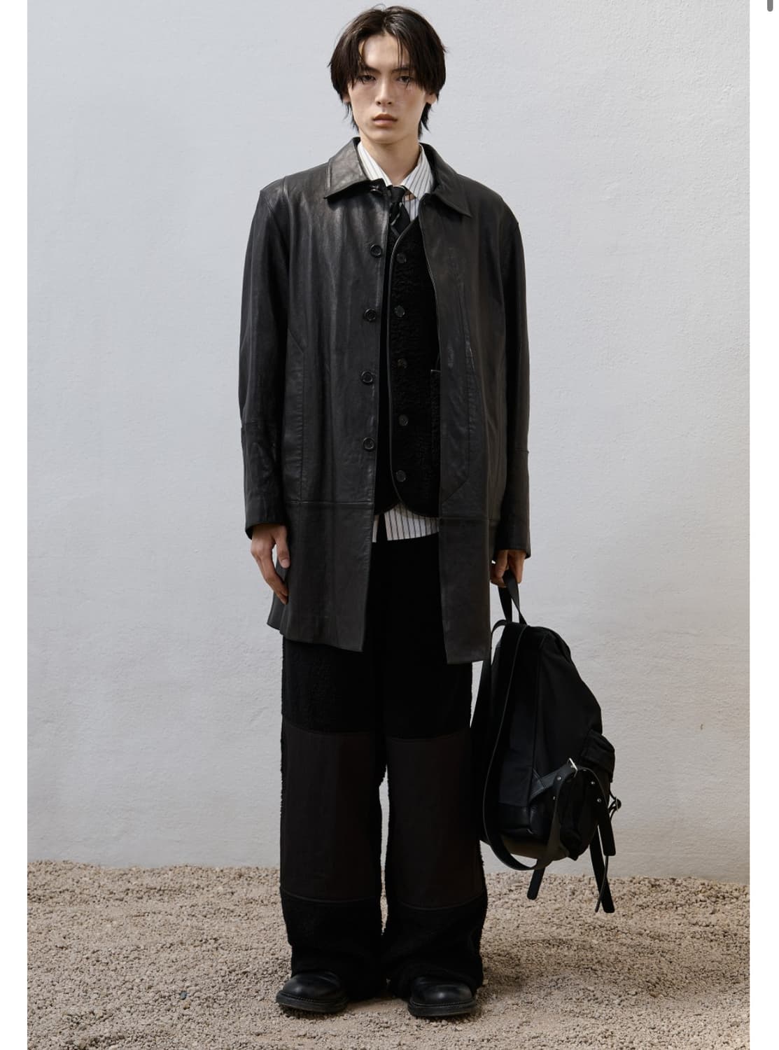 유스 25fw 레더 카코트 상품이미지1