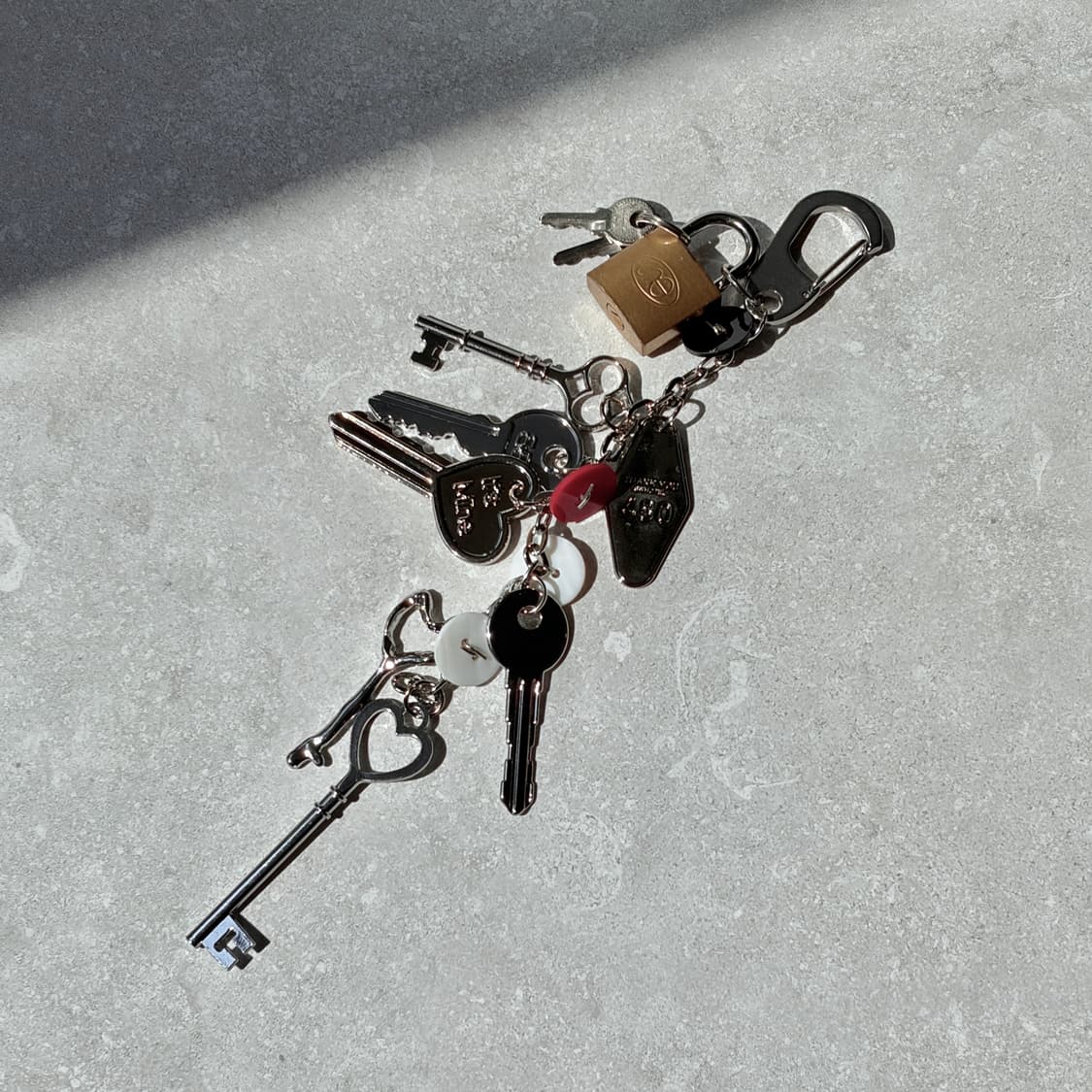 Oribell 멀티 열쇠 컬러 버튼 키링 열쇠고리 상품이미지2