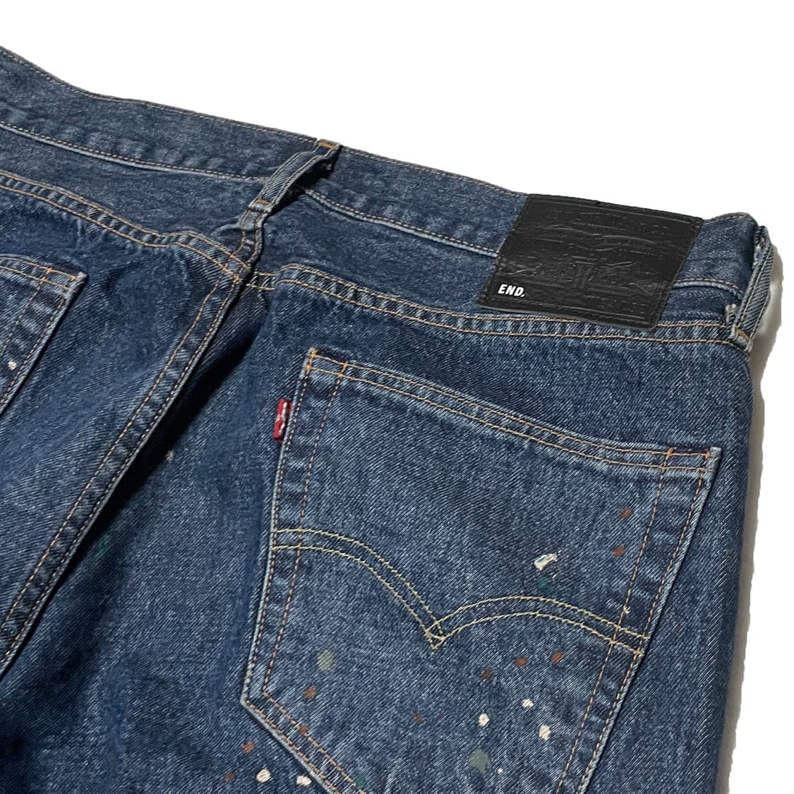 END X LEVIS 리바이스 페인티드 505 레귤러 셀비지 청바지 상품이미지5