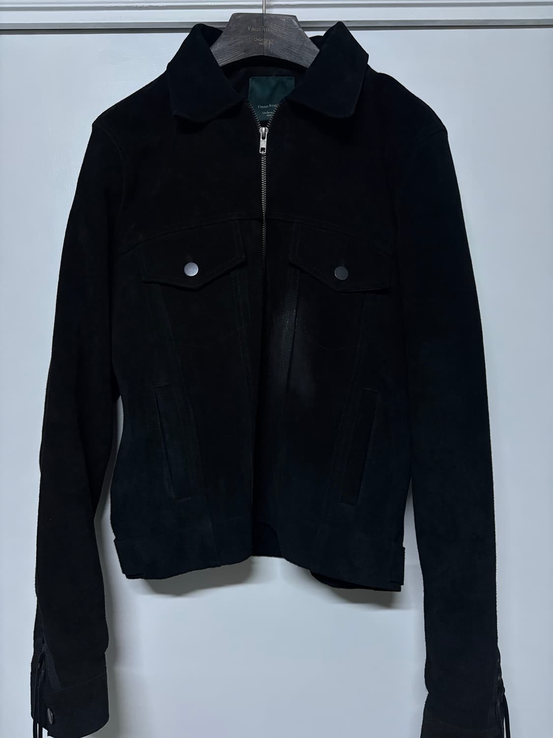 언더마이카 대성당 스웨이드 자켓 블랙 1사이즈 상품이미지3