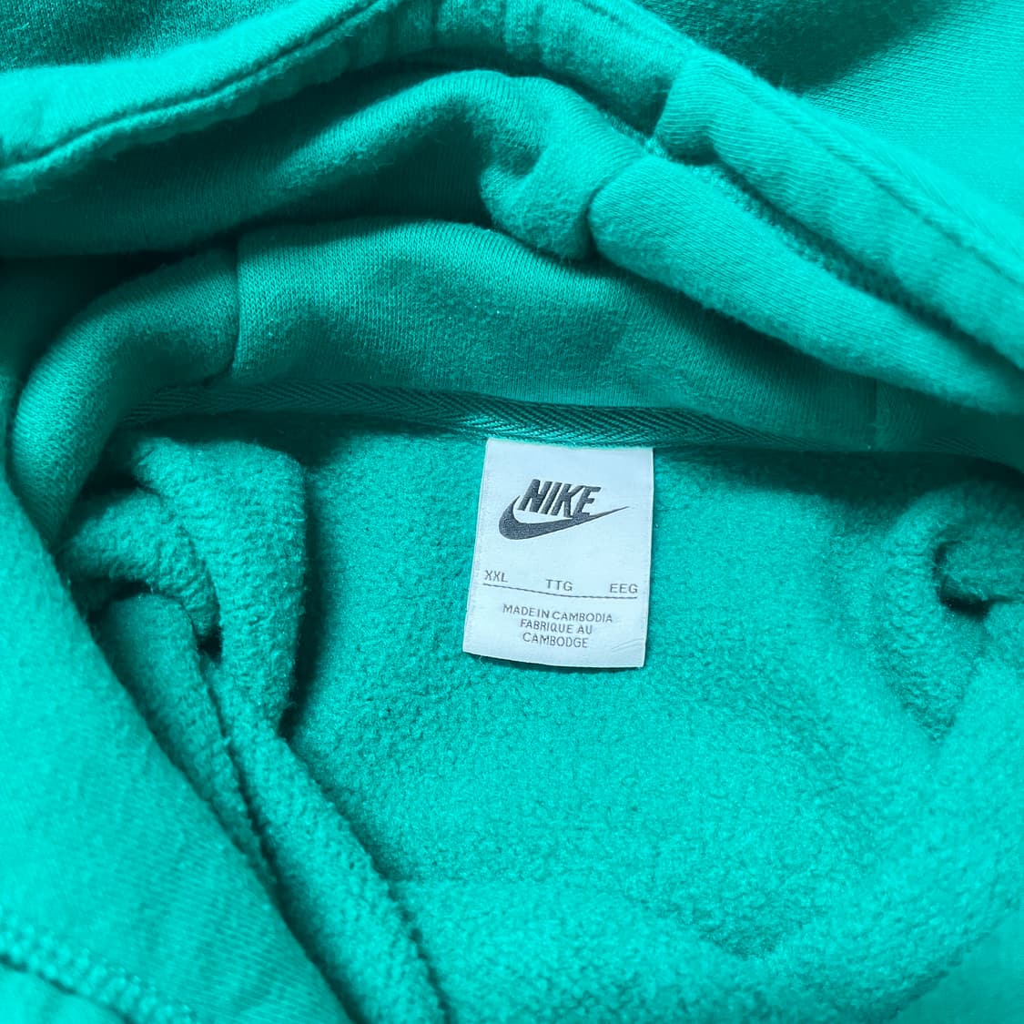 XXL 나이키 클럽 플리스 풀오버 후드 말라카이트 상품이미지4