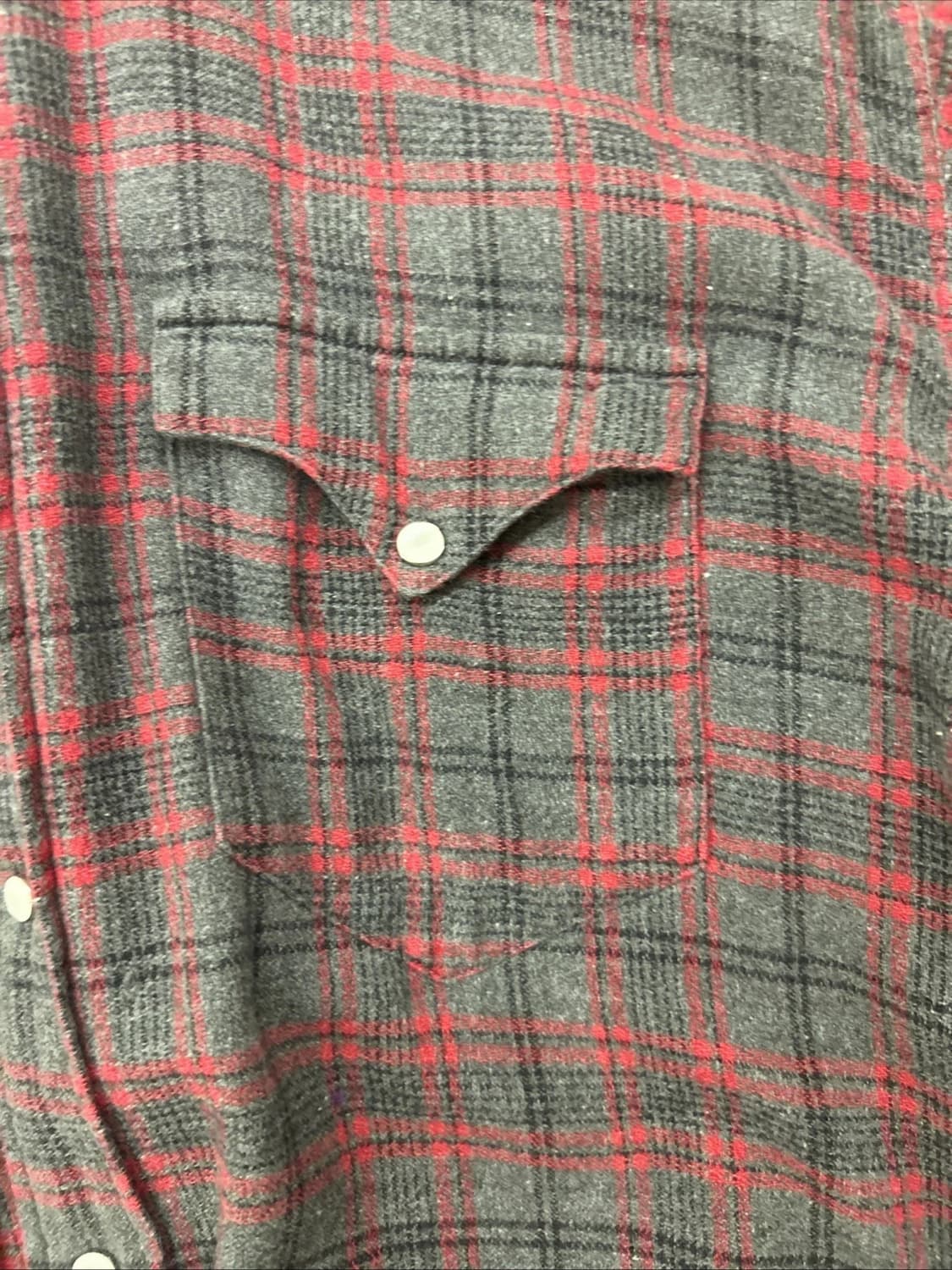 RRL 더블알엘 웨스턴 플란넬 체크 셔츠 레드 상품이미지5