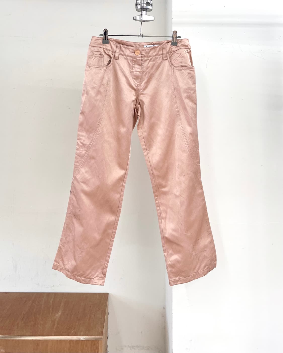 크리스찬 디올 핑크 새틴 카프리 팬츠 상품이미지1