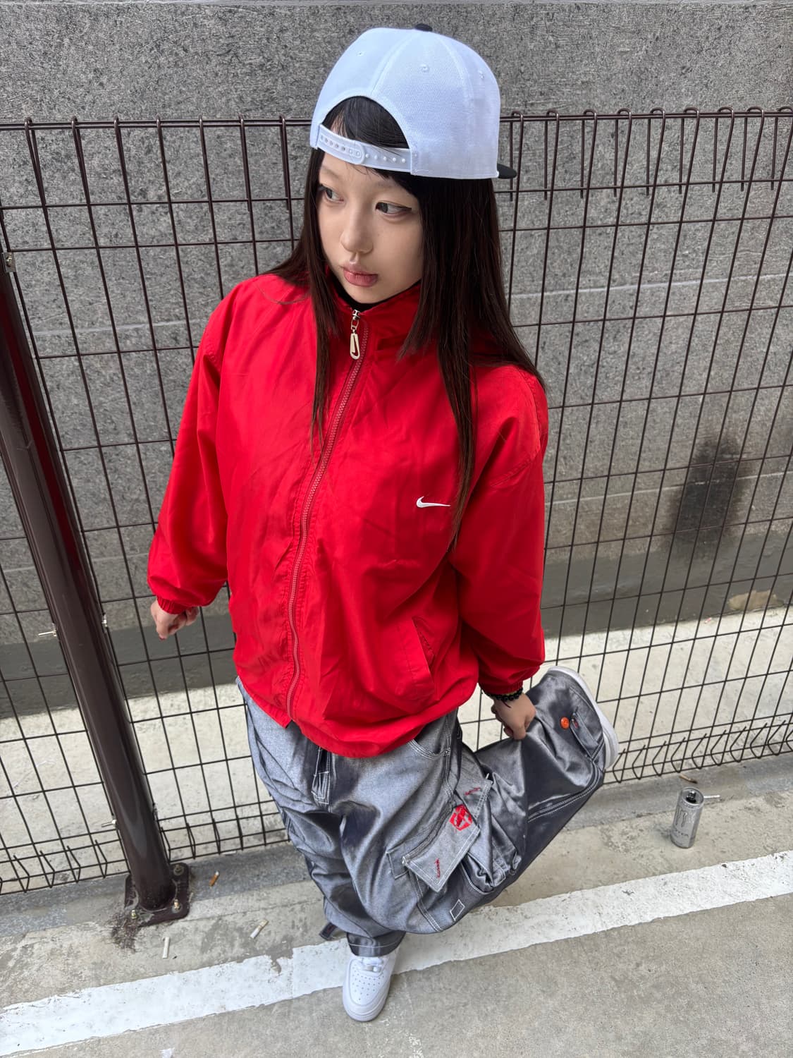 나이키 레드 스우시 바람막이 상품이미지1