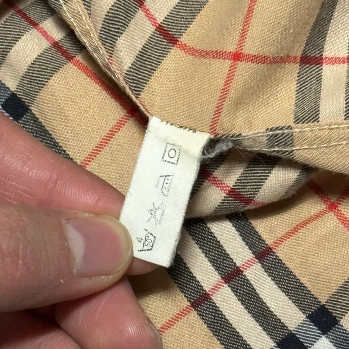 90's Burberrys London 빈티지 노바체크 셔츠 상품이미지4
