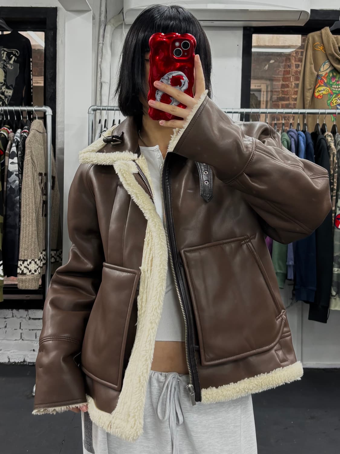 인스턴트펑크 리버시블 무스탕 상품이미지6