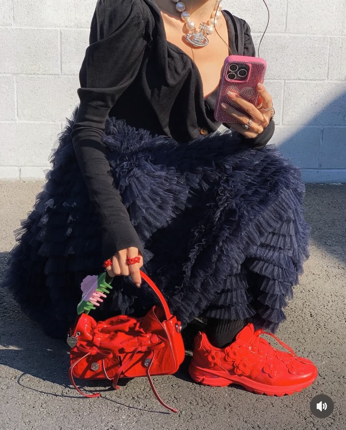 비비 달린 슈슈 스커트 상품이미지2