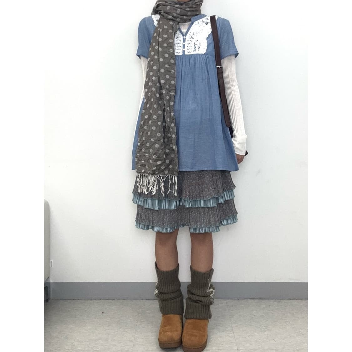 빈티지 캉캉 미디 스커트 상품이미지2