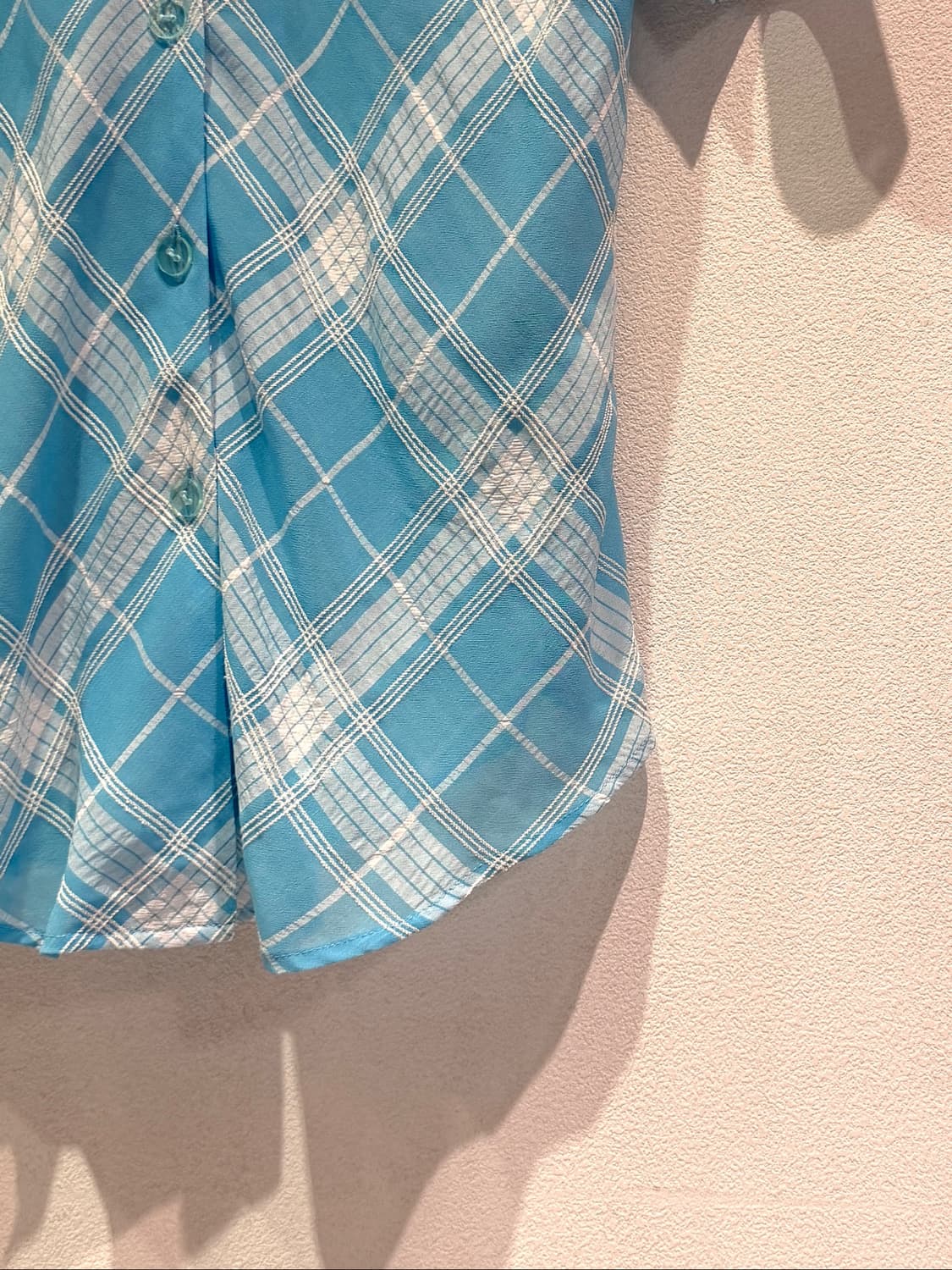 Lautreamont  Sky-Blue Check Shirt 상품이미지4