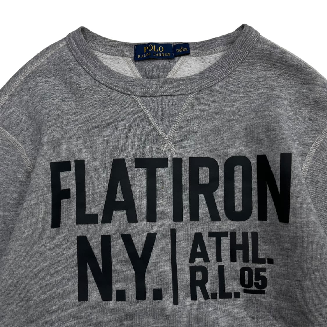 폴로 랄프로렌 블랙 패치로고 그레이 맨투맨 S 상품이미지4