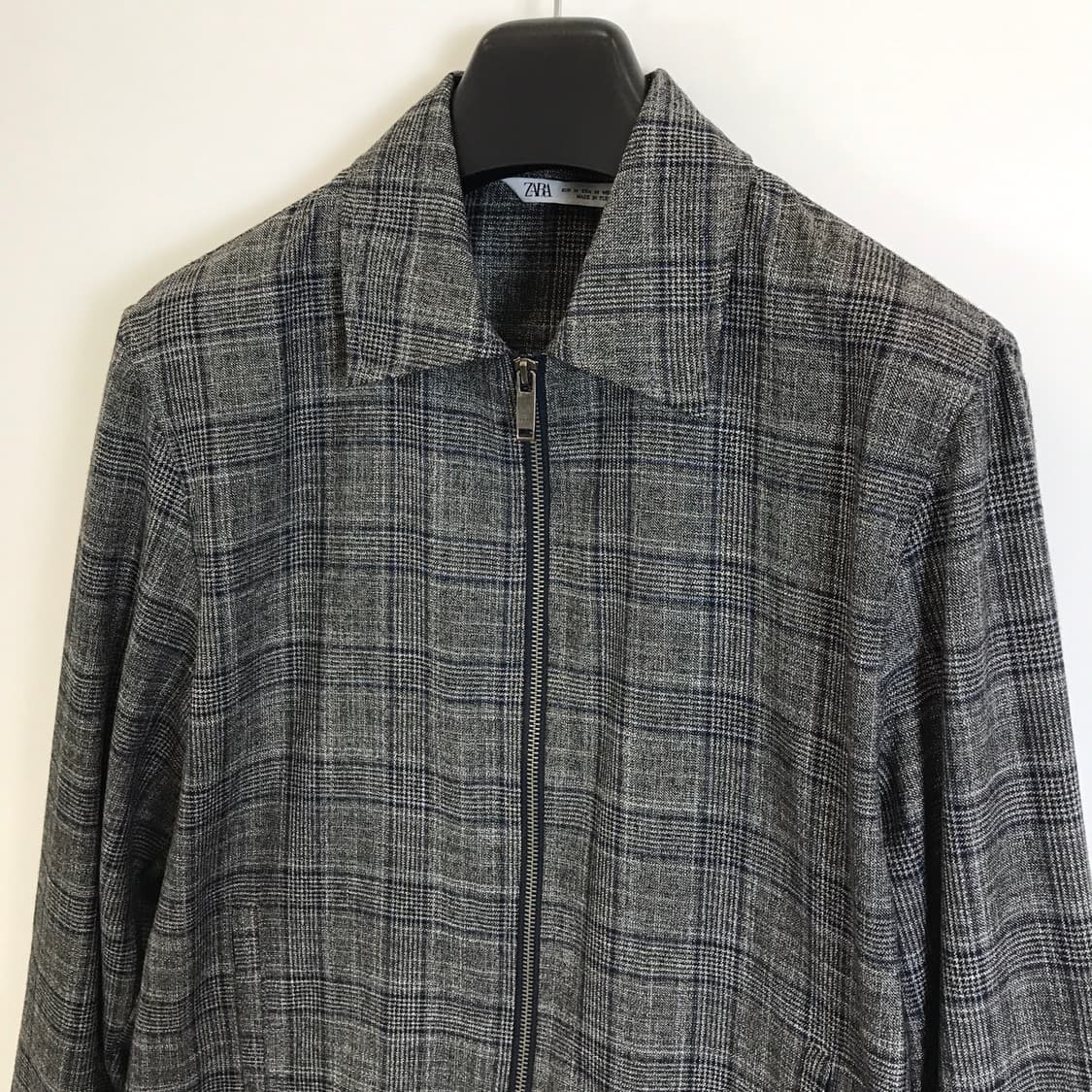 자라 체크트위드 집업자켓 [M사이즈] 상품이미지2