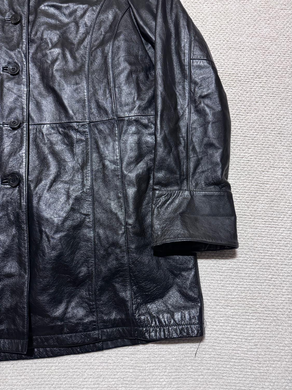 윌슨 레더 양가죽 레더코트 L 상품이미지3