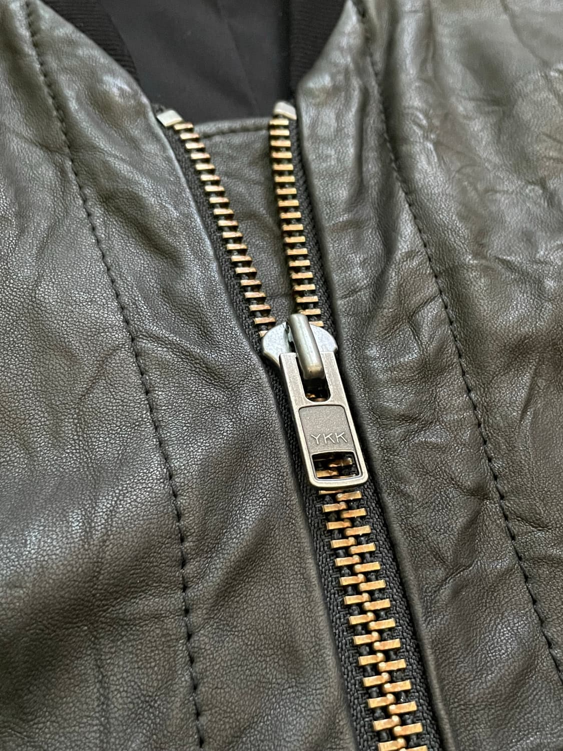 Helmut Lang 헬무트랭 양가죽 램스킨 가죽 레더 봄버 자켓 상품이미지5