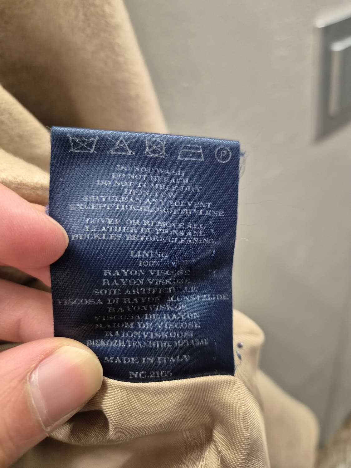 버버리 카멜헤어 앙코라 코트 베이지 UK8 상품이미지8