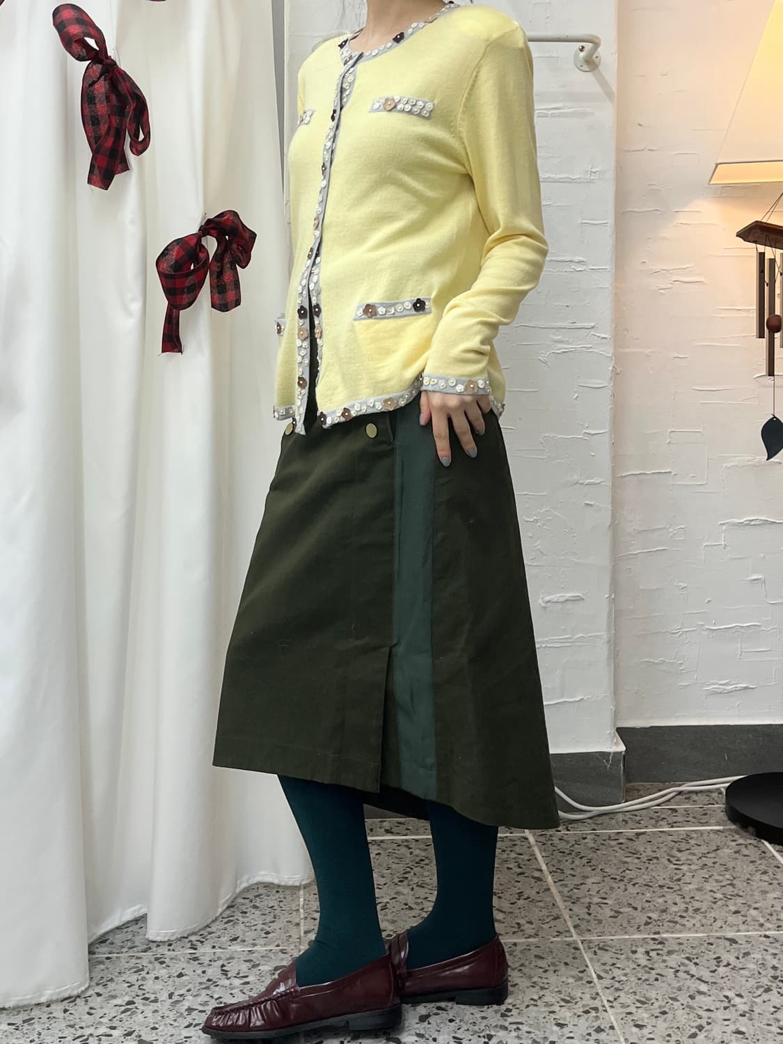 Sweet daisy yellow cardigan 상품이미지3