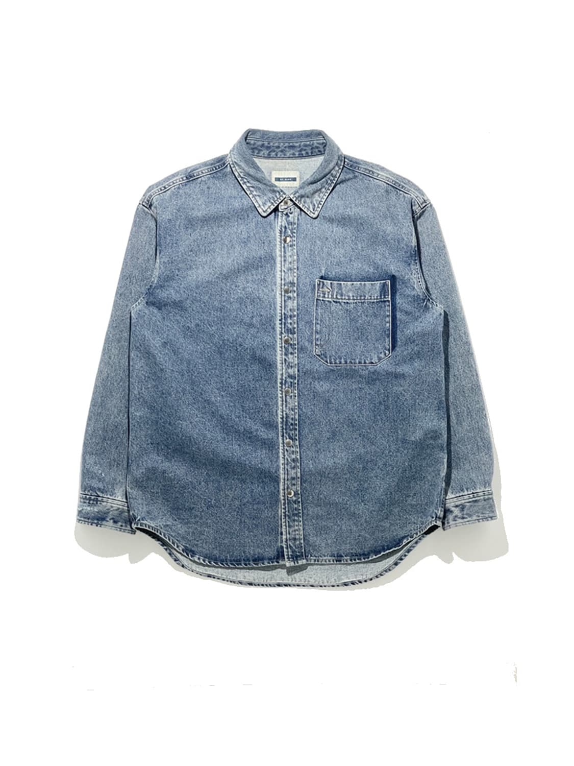 Mind Bridge Pocket Washed Denim Shirt 상품이미지1