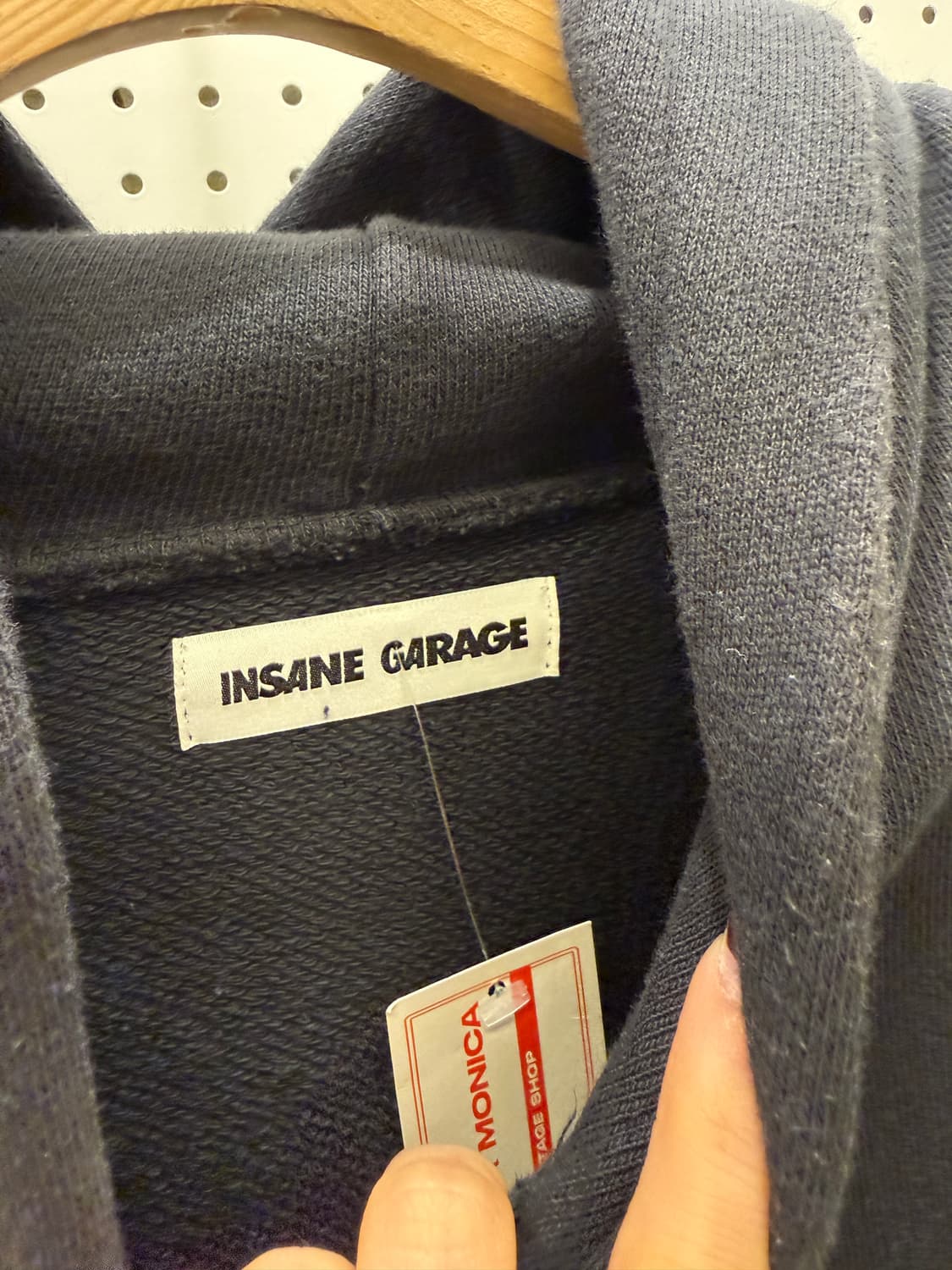 인세인개러지 스켈레톤 바이커 프린팅 후드티 U1700 상품이미지5