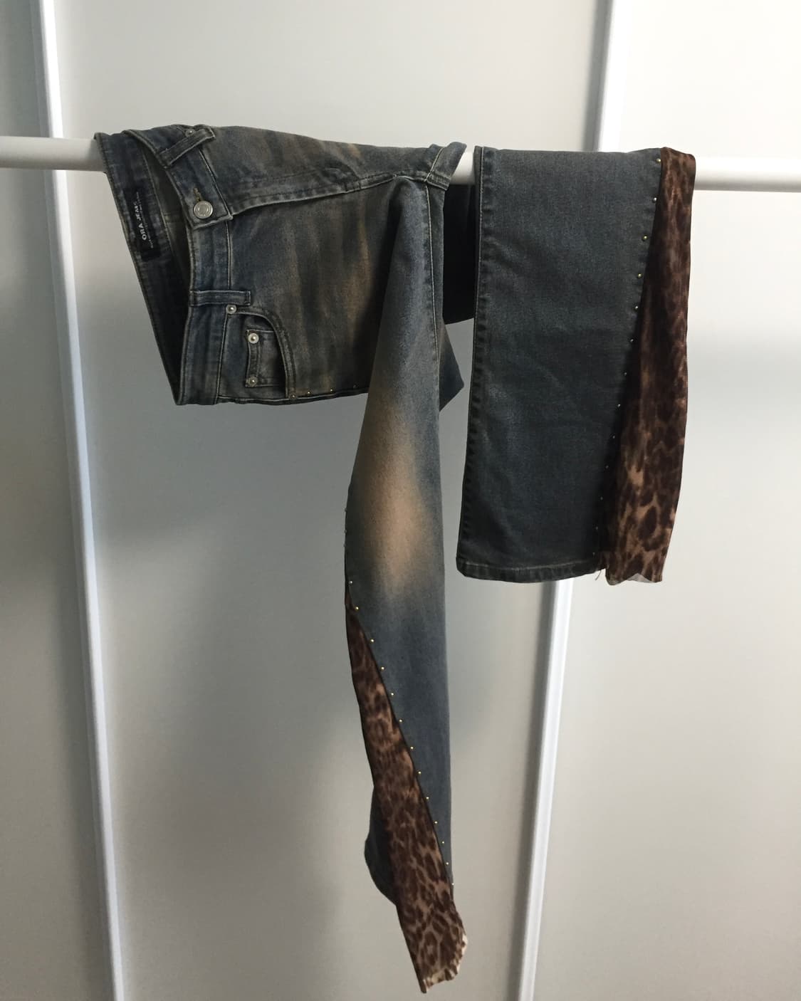 오네갸루 00‘s Gold Stud Leopard Pants  상품이미지5