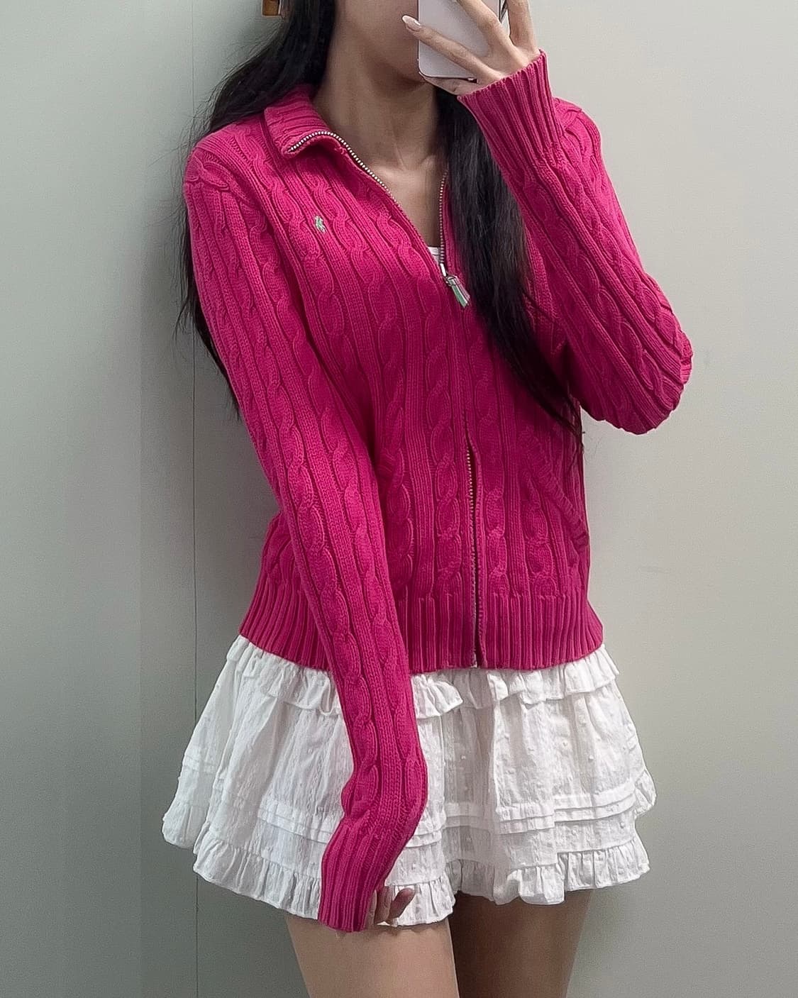 폴로 니트 집업 상품이미지1