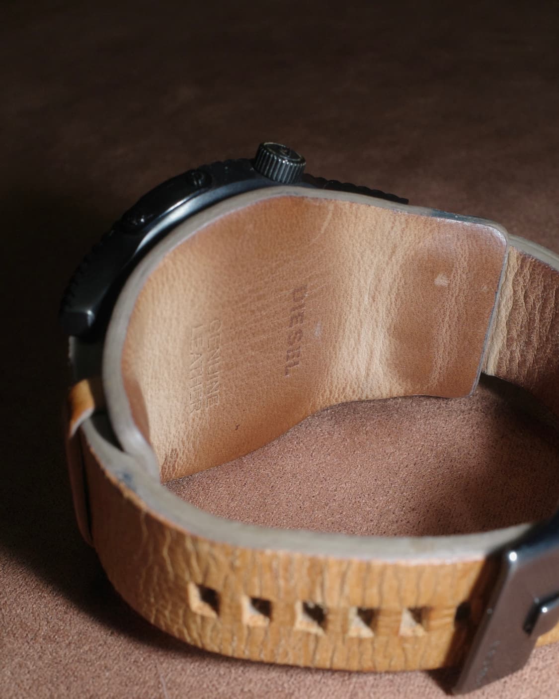 디젤 빈티지 레더 시계 워치 상품이미지5