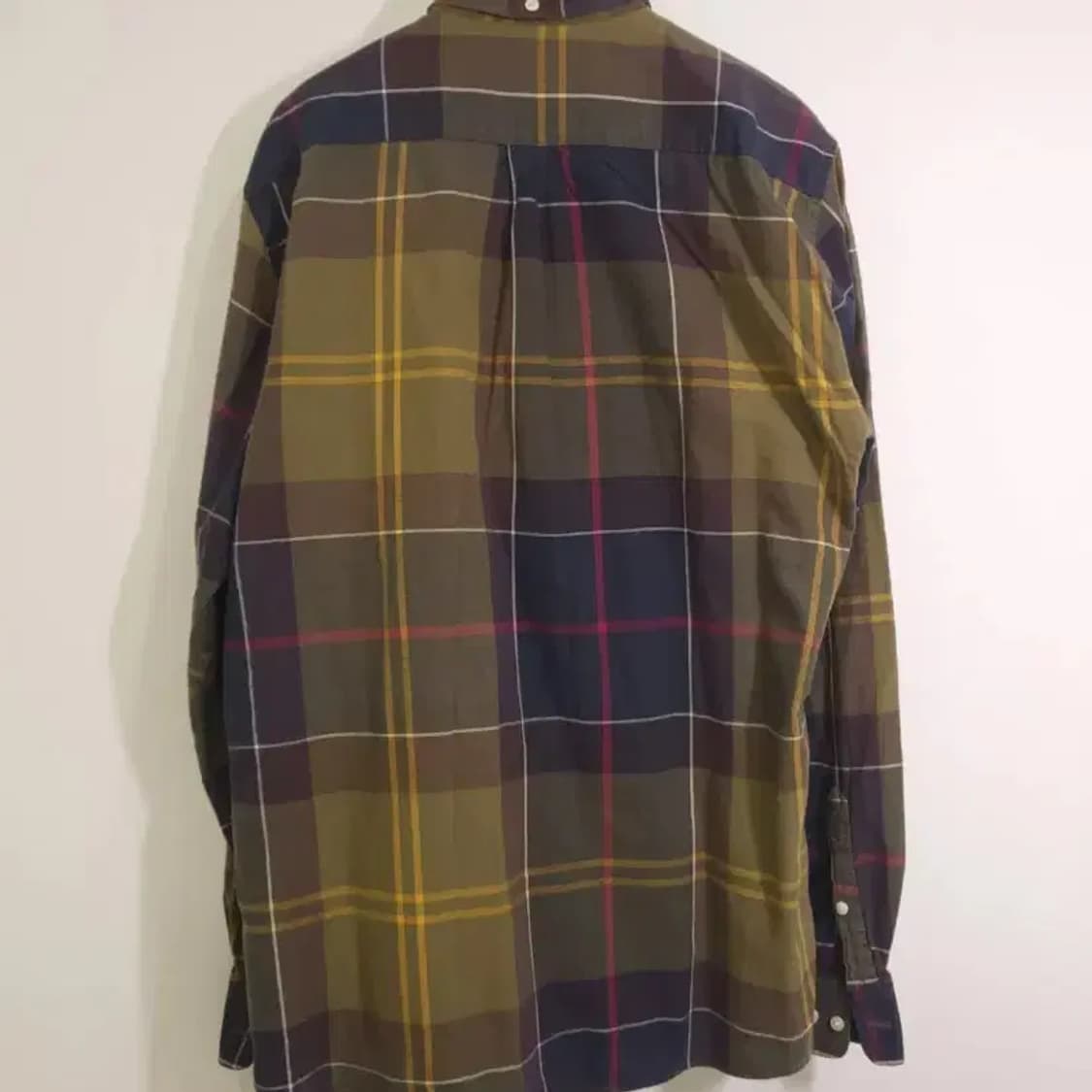 바버 타탄 체크 셔츠 테일러드 핏 상품이미지7