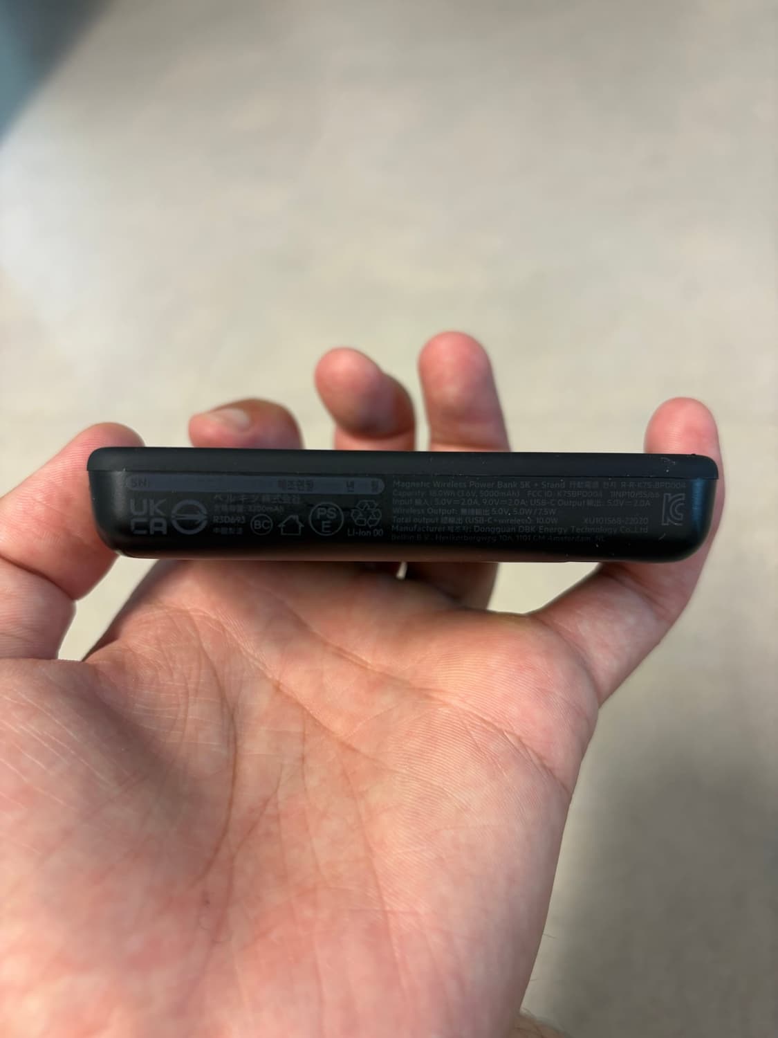 벨킨 5000mAh 맥세이프 마그네틱 무선 보조배터리 블랙 상품이미지4