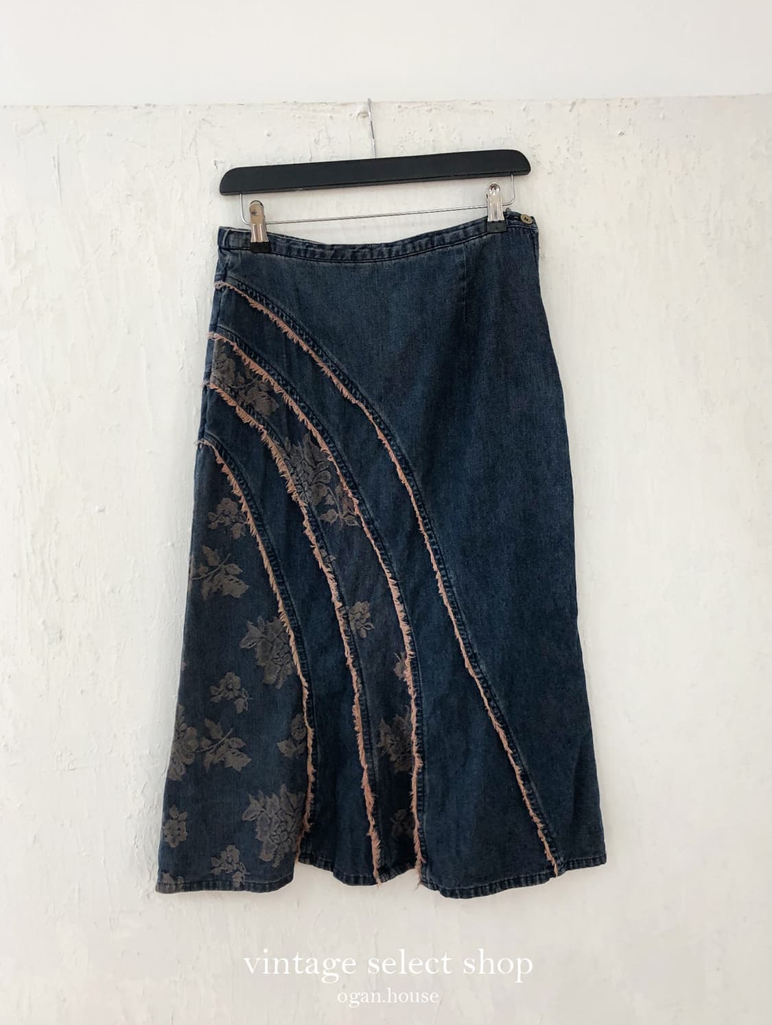 vintage bohemian denim skirt 상품이미지3