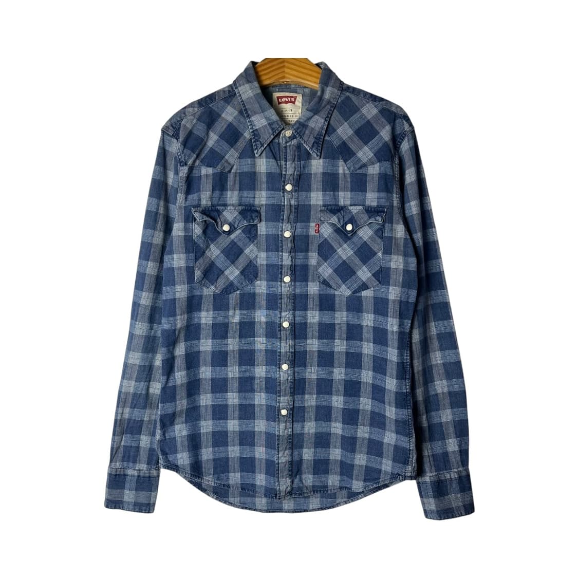 [Levi's] 리바이스 체크 웨스턴 데님셔츠 상품이미지1