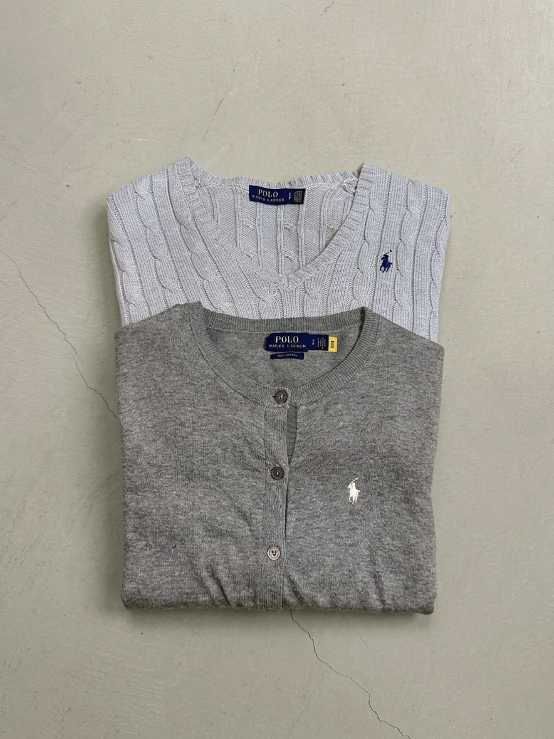 폴로 랄프로렌 브이넥 케이블 니트 상품이미지5