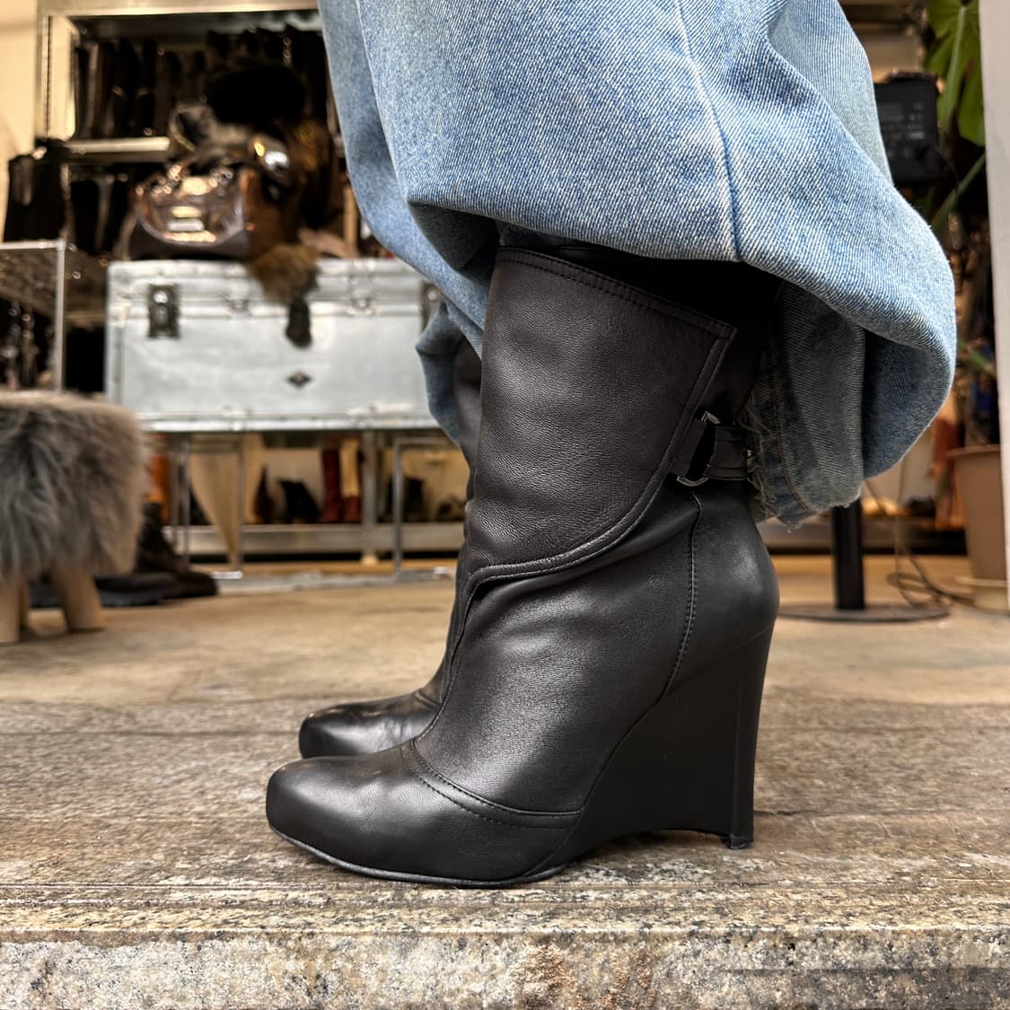 00s 폴드 오버 양가죽 웨치 부츠 상품이미지9