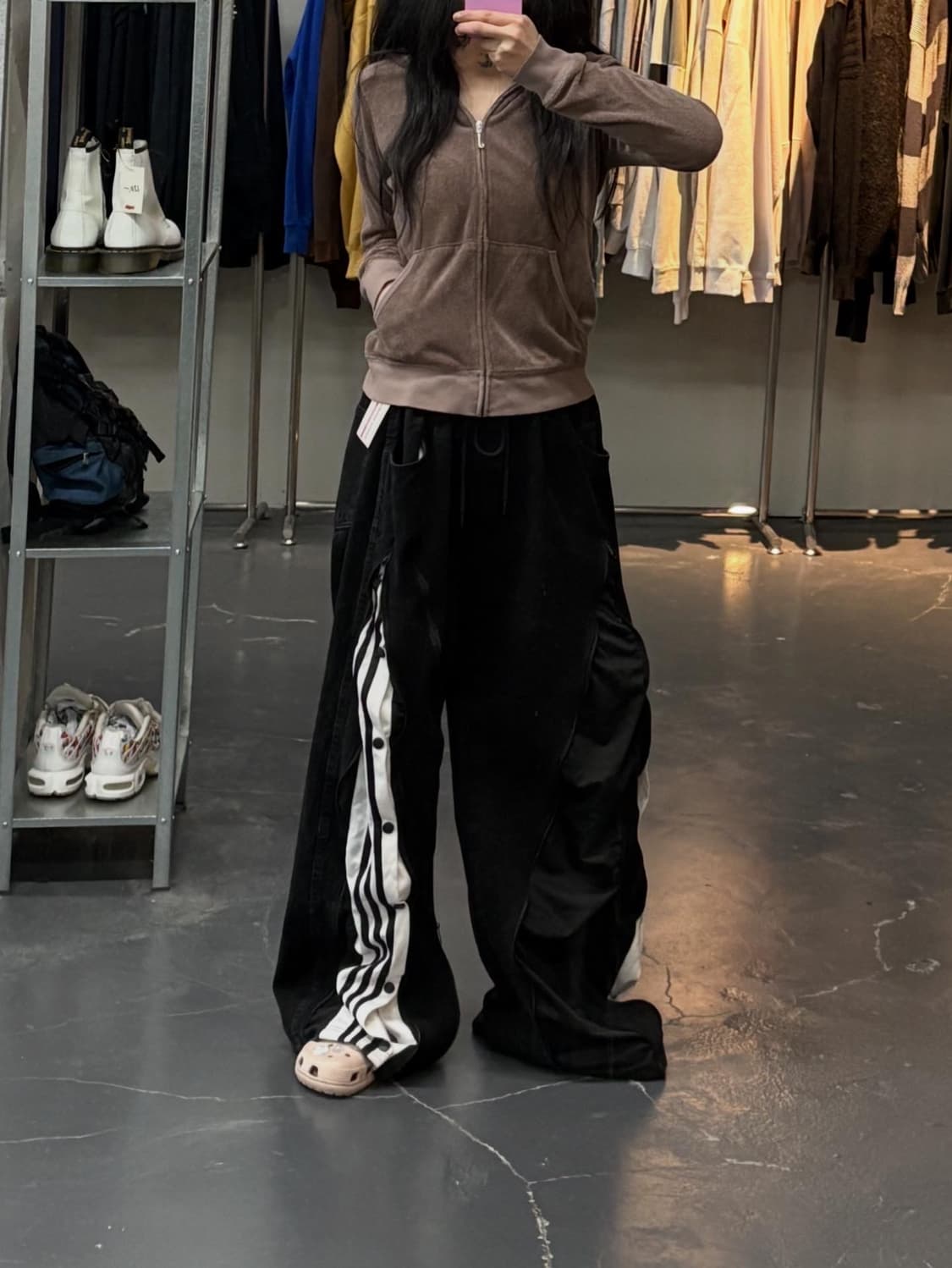 쥬시꾸뛰르 벨벳 y2k 브라운 후드집업 A2752 상품이미지1