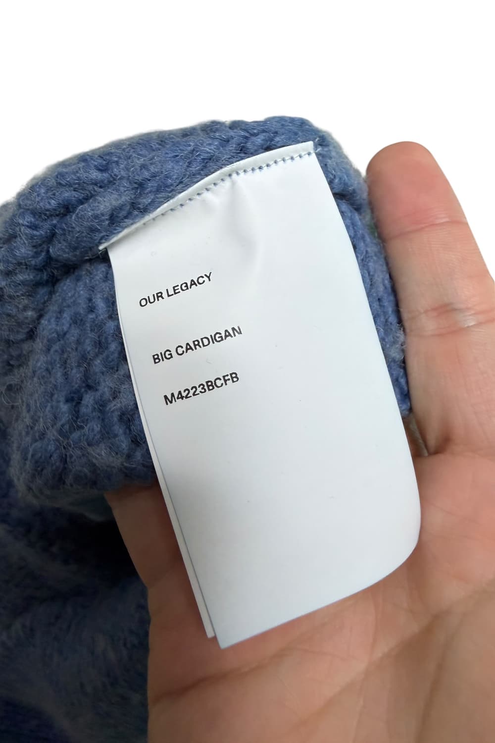 아워레가시 빅 부클 가디건 펑키 아크릴 블루 상품이미지8