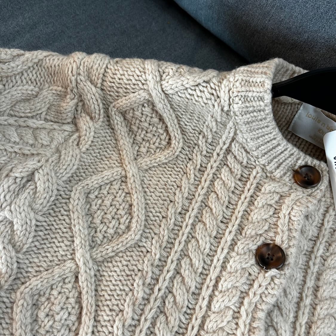 흰순이 가디건 상품이미지4