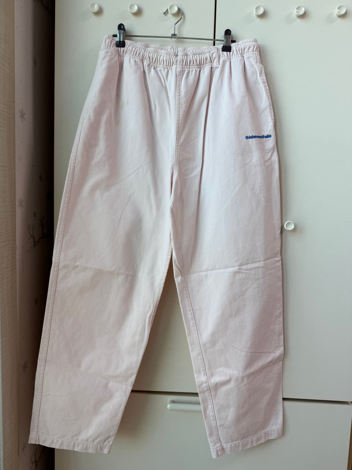 thisisneverthat 핑크코튼팬츠 상품이미지1