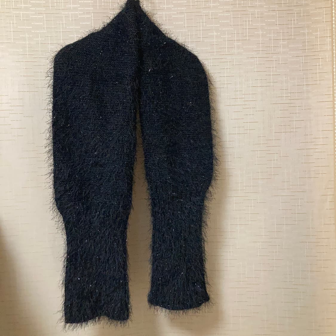 반짝임이 있는 너무 예쁜 니트 블랙 숄. 머플러 상품이미지10