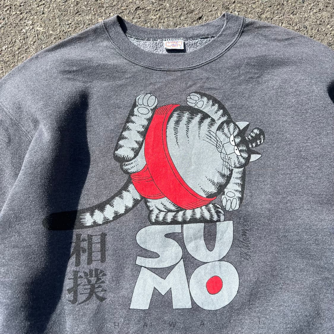 90’s 크레이지 셔츠 클리반 캣 스모 스웻셔츠 상품이미지3