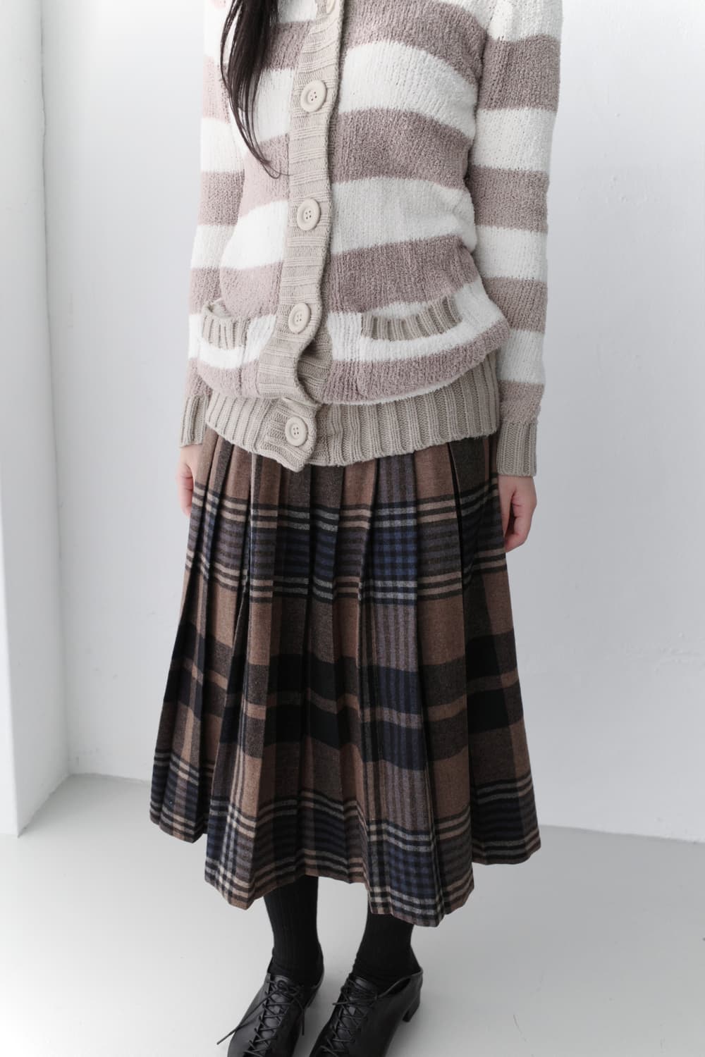 check wrap skirt 상품이미지8