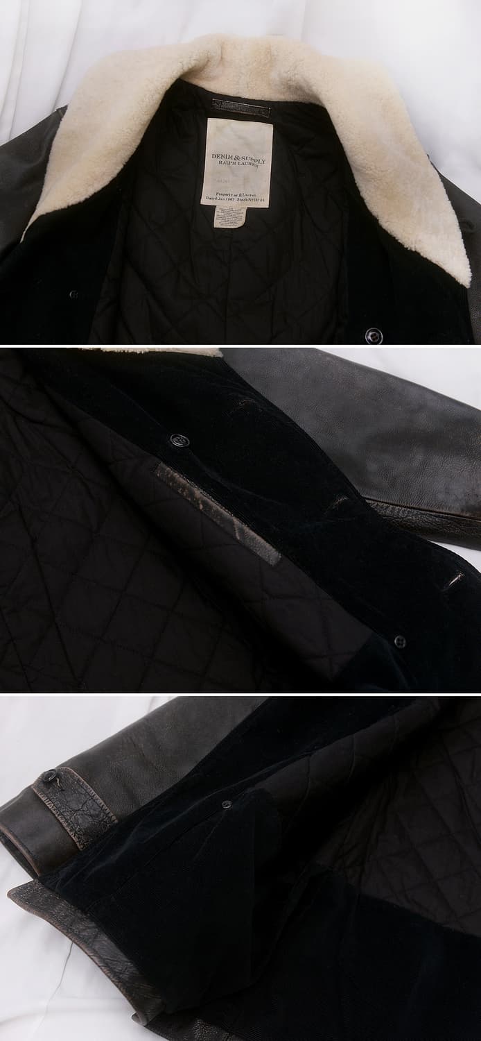 랄프로렌 데님앤서플라이 버팔로 가죽 무스탕 코트 (L / 105+) 상품이미지7